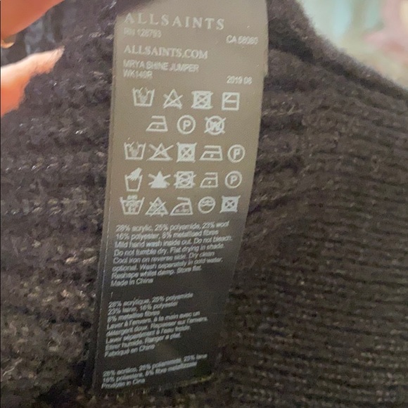 COPY - ALL SAINTS Myra wool knit sweater XS, S - Picture 9 of 10